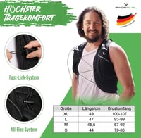 RACEPACE Ultralight Hidratációs Hátizsák Futáshoz Túrázáshoz Kerékpározáshoz 1.5L 3