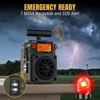 Raddy RF750 Plus hordozható rádió AM FM SW sávokkal, alkalmazásvezérléssel és SOS funkcióval 8