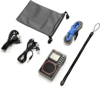Raddy RF75A Hordozható Rádió APP Vezérléssel - AM/FM/VHF/SW Vevő Bluetooth Funkcióval, Újratölthető Zsebrádiós 3M Antennával 10