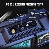 Raddy RF919 világvevő rádió SSB/AM/FM/VHF/UHF/AIR/CB, antennatuner, 5000 mAh akkumulátor 4