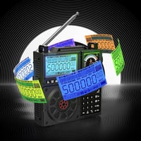 Raddy RF919 világvevő rádió SSB/AM/FM/VHF/UHF/AIR/CB, antennatuner, 5000 mAh akkumulátor 7