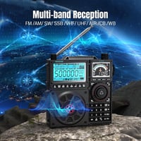 Raddy RF919 világvevő rádió SSB/AM/FM/VHF/UHF/AIR/CB, antennatuner, 5000 mAh akkumulátor 2
