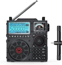 Raddy RF919 világvevő rádió SSB/AM/FM/VHF/UHF/AIR/CB, antennatuner, 5000 mAh akkumulátor 1