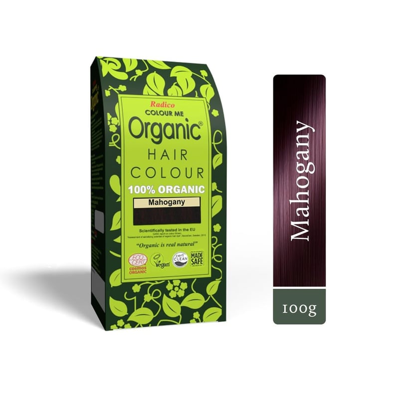Vopsea de păr naturală Radico Colour Me Organic Mahon 100g - Colorant vegetal vegan