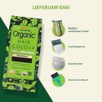 Vopsea de păr naturală Radico Colour Me Organic Mahon 100g - Colorant vegetal vegan 4
