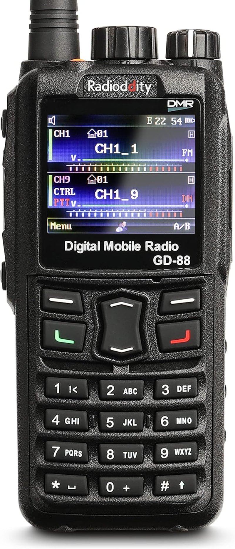 Radioddity GD-88 DMR Analóg 7W Kézi Rádió VHF UHF Duál Sávos Amatőr Rádiózáshoz