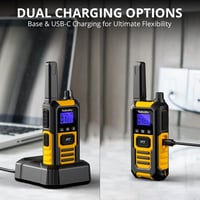 Radioddity HD-1 PMR walkie talkie készlet IP67 vízálló, SOS, USB-C töltés - 4 db 4