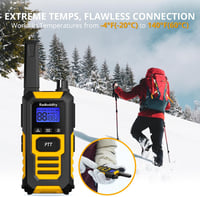Radioddity HD-1 PMR walkie talkie készlet IP67 vízálló, SOS, USB-C töltés - 4 db 8