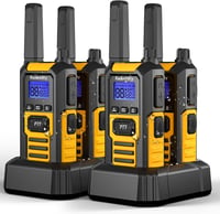 Radioddity HD-1 PMR walkie talkie készlet IP67 vízálló, SOS, USB-C töltés - 4 db 1