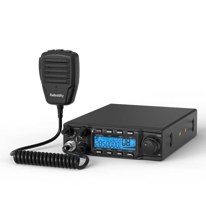 Radioddity QT80 10 méteres 80W amatőr rádió SSB/AM/FM mobil adóvevő zajcsökkentéssel
