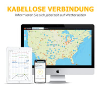 WiFi meteorologická stanica Radioddity Raddy WF-100C Lite s vonkajším senzorom, profesionálna meteorologická stanica 14-v-1, 10-palcový farebný displej, anemometer a zrážkomer, teplomer, barometer 6