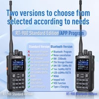 Radtel RT-900 8W többsávos amatőr rádió 256 csatornás VHF/UHF walkie talkie 3