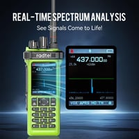 Radtel RT-950 PRO amatőr rádió GPS/APRS 10W walkie talkie zöld + programozó kábel 2