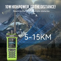 Radtel RT-950 PRO amatőr rádió GPS/APRS 10W walkie talkie zöld + programozó kábel 5