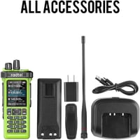 Radtel RT-950 PRO amatőr rádió GPS/APRS 10W walkie talkie zöld + programozó kábel 8