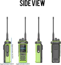 Radtel RT-950 PRO amatőr rádió GPS/APRS 10W walkie talkie zöld + programozó kábel 7