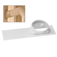 Prenosná súprava na okno pre klimatizáciu Raguso, 4-dielna ventilačná súprava z PVC a ABS — na predaj sú prvky zobrazené na obrázku (stav: pozri 2. obrázok) 4