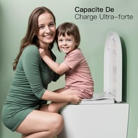 Rainsworth Nano Glaze D-alakú WC-ülőke gyerekeknek, antibakteriális, lágyzáras - fehér 4