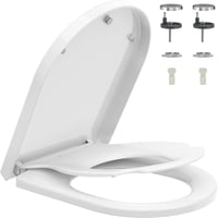 Rainsworth Nano Glaze D-alakú WC-ülőke gyerekeknek, antibakteriális, lágyzáras - fehér 1