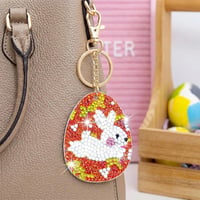 Rainway 15 darabos Diamond Painting Húsvéti Tojás Szett, Kulcstartó Medál DIY Gyémánt Festés 5
