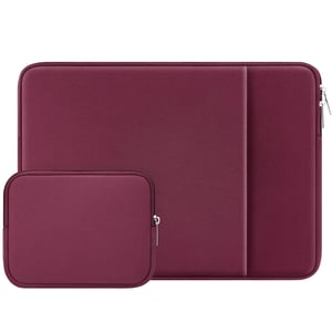 Husă laptop RAINYEAR de 16 inchi pentru MacBook Pro/Max M5 A3428 cu geantă mică - Roșu