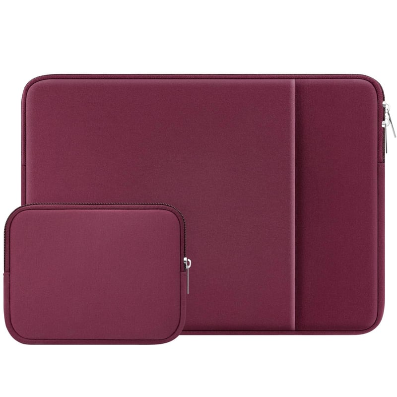 Husă laptop RAINYEAR de 16 inchi pentru MacBook Pro/Max M5 A3428 cu geantă mică - Roșu