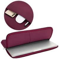 Husă laptop RAINYEAR de 16 inchi pentru MacBook Pro/Max M5 A3428 cu geantă mică - Roșu 4