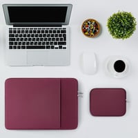 Husă laptop RAINYEAR de 16 inchi pentru MacBook Pro/Max M5 A3428 cu geantă mică - Roșu 6