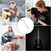 Rakiuty elektromos gitár tremoló kar whammy bar fém menet nélküli csavaros rögzítéssel fehér markolattal 1 db 7