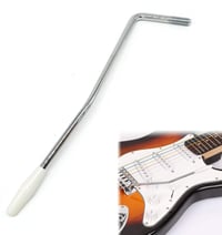 Rakiuty elektromos gitár tremoló kar whammy bar fém menet nélküli csavaros rögzítéssel fehér markolattal 1 db 1
