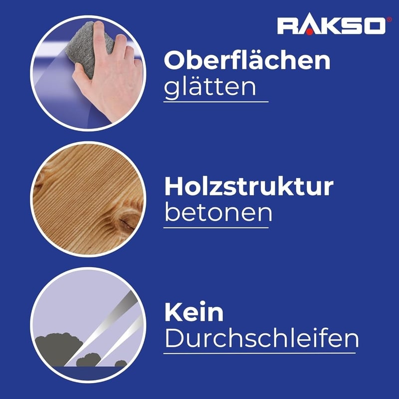 RAKSO Acélgyapot Extra Finom 0000 200g Polírozáshoz Réz Sárgaréz Üveg Tisztításához