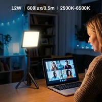 RALENO LED videólámpa beépített akkumulátorral, 3200K-5600K, CRI95+, LCD kijelző 2