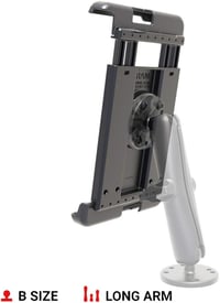 RAM MOUNTS Tab-Tite Tablet Tartó Samsung Galaxy Tab A 8 hüvelykes Fekete Tok Állvány 4