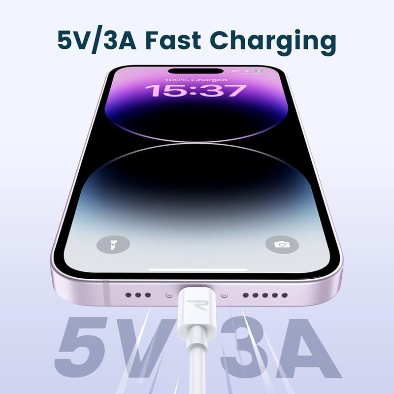 Rampow Lightning kábel 1m iPhone töltőkábel