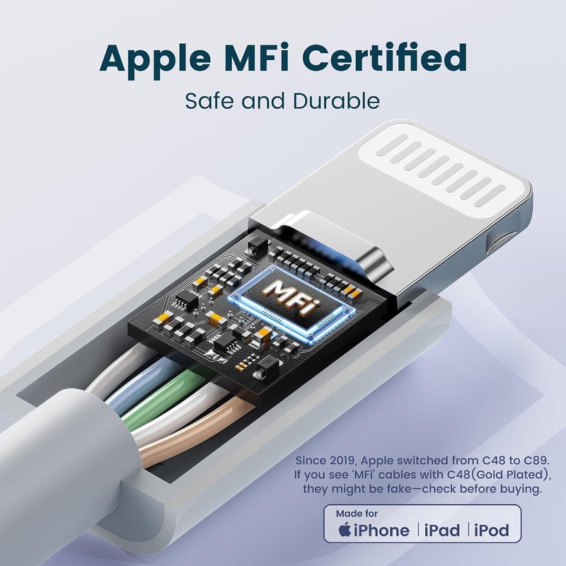 Rampow Lightning kábel 1m iPhone töltőkábel
