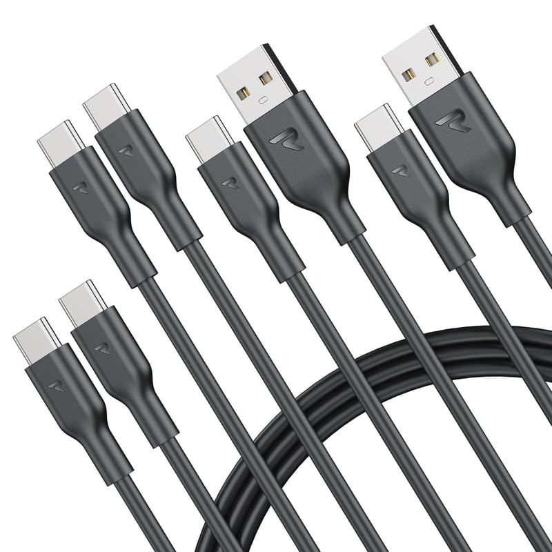 RAMPOW USB-C Gyorstöltő Kábel 4 db iPhone 16/15 MacBook Kompatibilis 1m