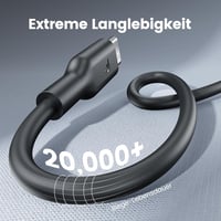 RAMPOW USB-C Gyorstöltő Kábel 4 db iPhone 16/15 MacBook Kompatibilis 1m 8