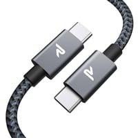 RAMPOW USB-C kábel 2m 100W PD 3.0 gyorstöltés iPhone 16/15 Samsung Galaxy S24 MacBook 1
