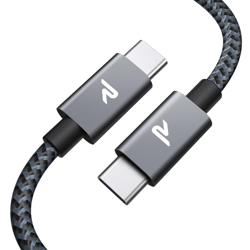 RAMPOW USB-C kábel 2m 100W PD 3.0 gyorstöltés iPhone 16/15 Samsung Galaxy S24 MacBook