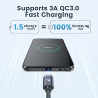 RAMPOW USB-C kábel 3 darabos szett 1m+2m+3m iPhone 15 gyorstöltéshez 2