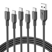 RAMPOW USB-C kábel 5 db 1m gyorstöltés iPhone 16 15 Samsung S23 S22 1