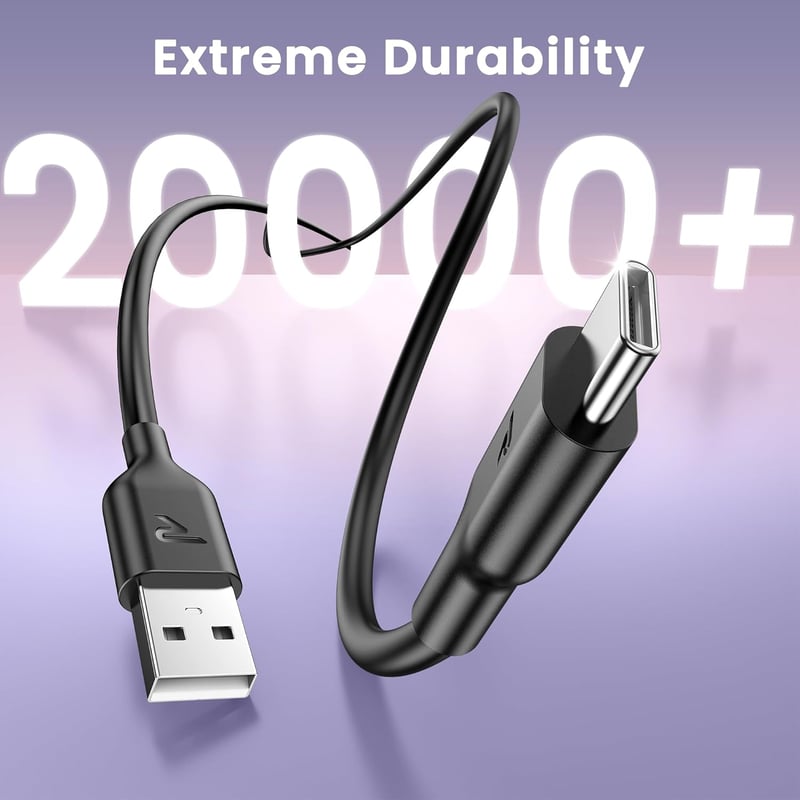 RAMPOW USB-C kábel 5 db 1m gyorstöltés iPhone 16 15 Samsung S23 S22