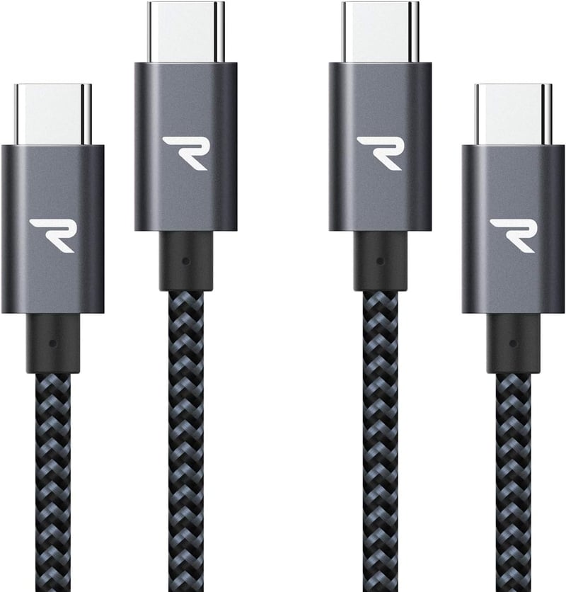 RAMPOW USB-C to USB-C kábel 100W 2db 1m gyorstöltés