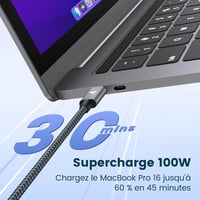 RAMPOW USB-C to USB-C kábel 100W 2db 1m gyorstöltés 6