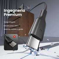 RAMPOW USB Type-C Kábel 4 db, 1m+1m USB A-C és USB C-C 60W töltés 7