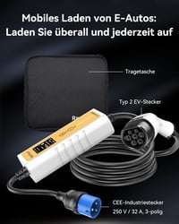 RamTouch 3,7 kW elektromos autó töltő Type 2 CEE 6,5m kábellel 9