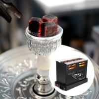 RANJIMA Elektrický podpaľovač dreveného uhlia 800 W, podpaľovač na gril s kliešťami, mini pec na uhlie, vonkajší elektrický podpaľovač na drevené uhlie, malé príslušenstvo na grilovanie 4