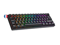 Ranked N60 Nova 60% Mehanička Gaming Tipkovnica, Hot-swap Prekidači, 62 Programabilne Tipke, RGB Pozadinsko Osvjetljenje, PC/Mac Kompatibilna, AZER 1