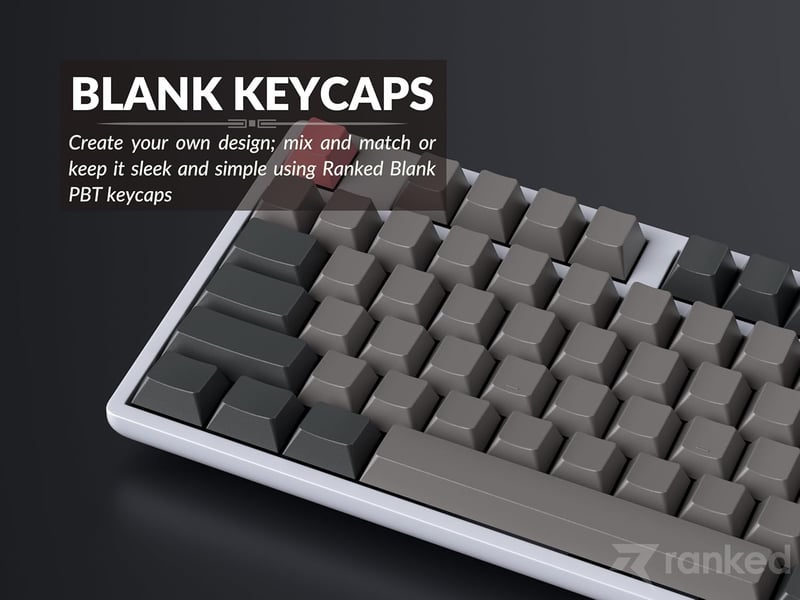 Ranked Premium Üres Keycap Szett 1.4mm PBT Cherry Profil Mechanikus Billentyűzet 139 Gomb