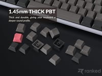 Ranked Premium Üres Keycap Szett 1.4mm PBT Cherry Profil Mechanikus Billentyűzet 139 Gomb 5